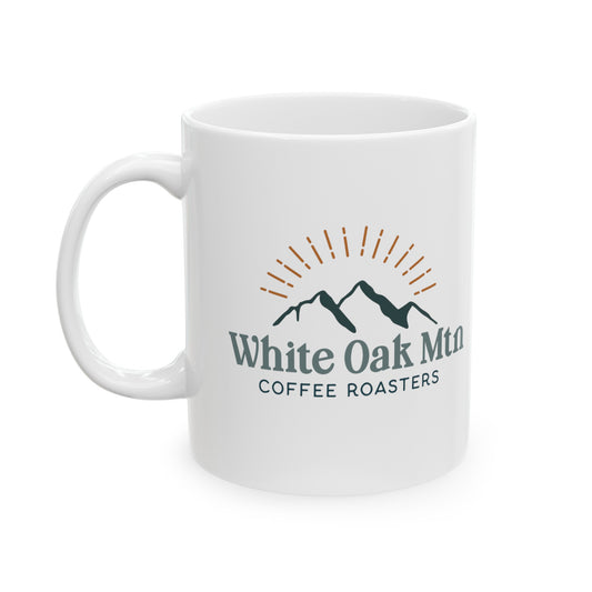 WOM Logo Ceramic Mug, (11oz)