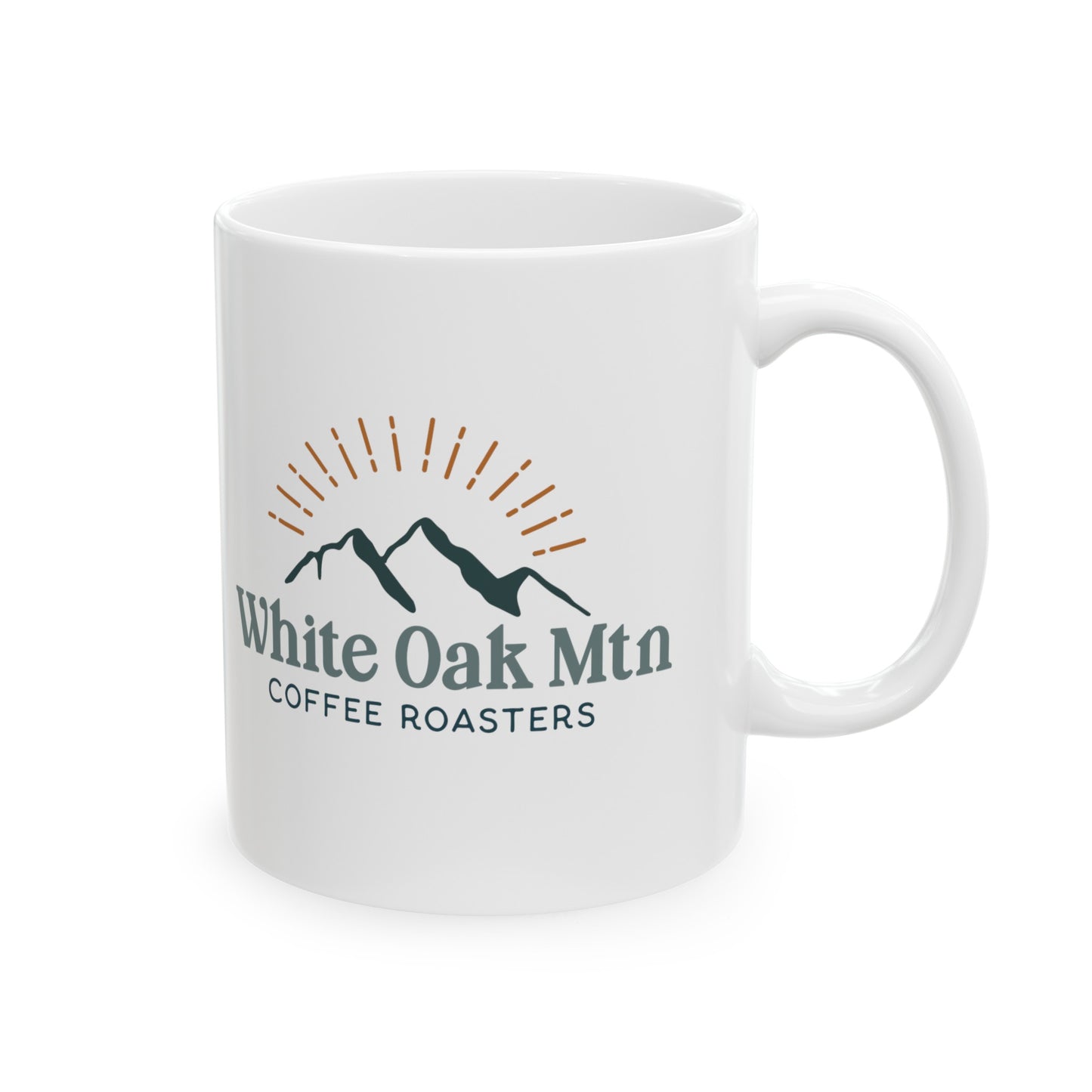 WOM Logo Ceramic Mug, (11oz)