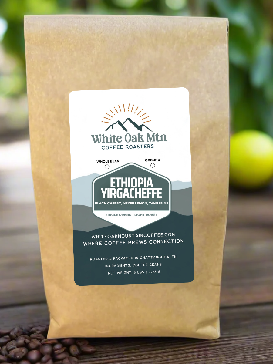Ethiopia Yirgacheffe Light 5lb bag - White Oak Mountain Coffee Roasters