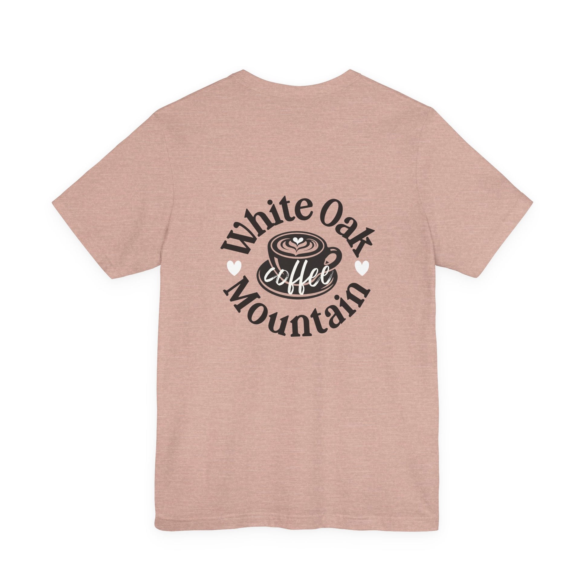Heather Prism Peach Make A Great Day Tee Back - White Oak Mountain Coffee Roaster