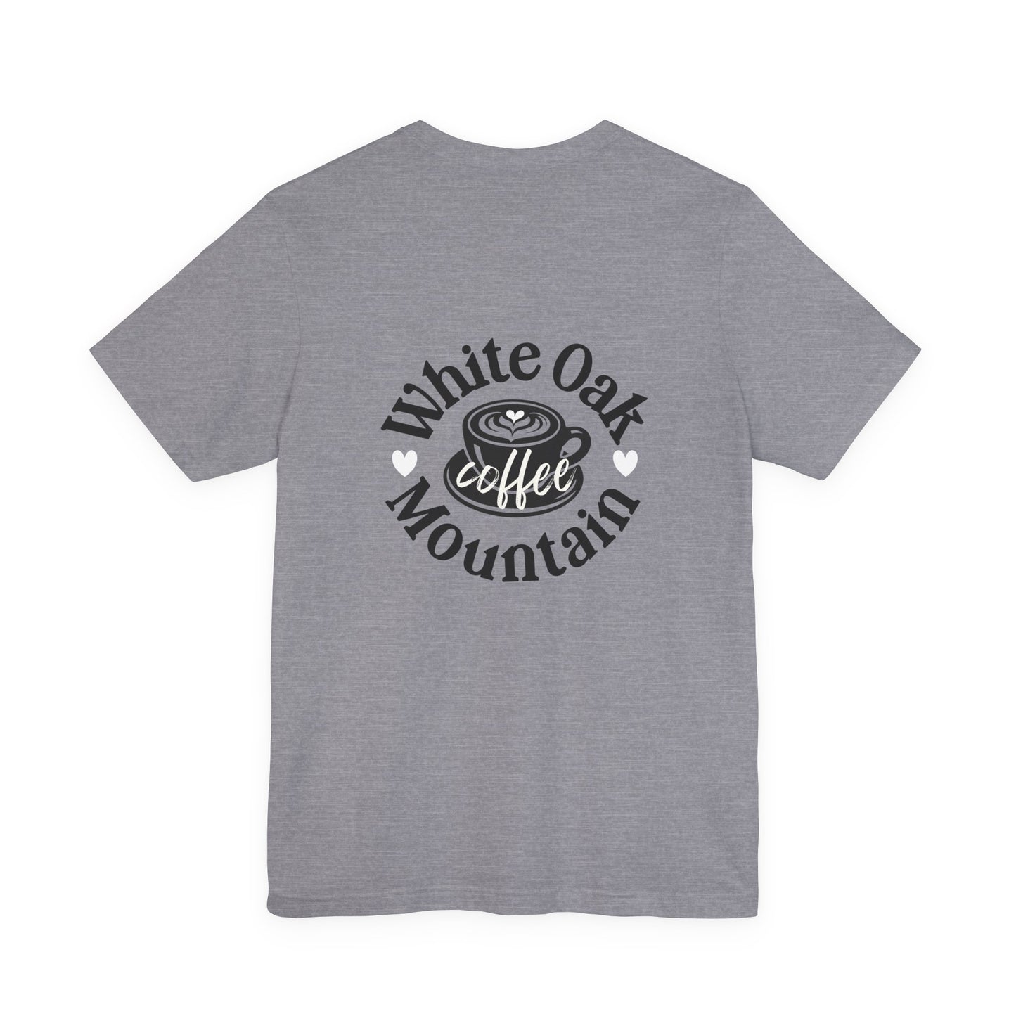Heather Storm Make A Great Day Tee Back - White Oak Mountain Coffee Roaster