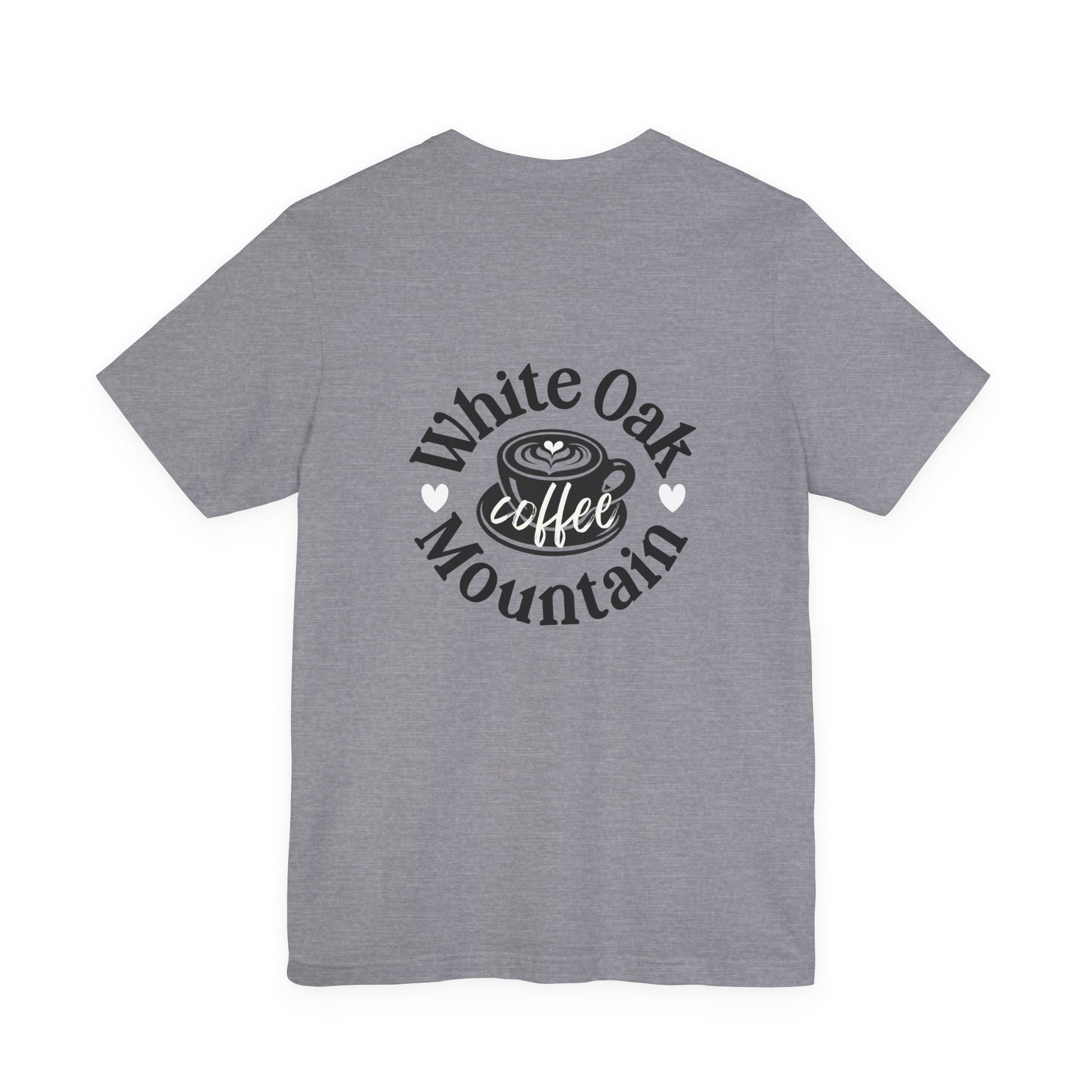 Heather Storm Make A Great Day Tee Back - White Oak Mountain Coffee Roaster