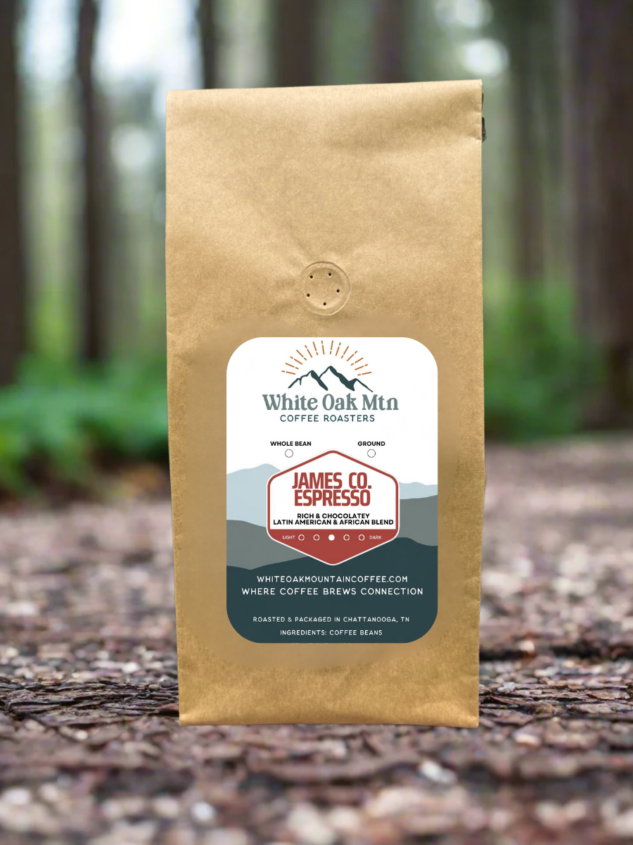 James Co. Espresso Med Roast 2lb bag - White Oak Mountain Coffee Roasters