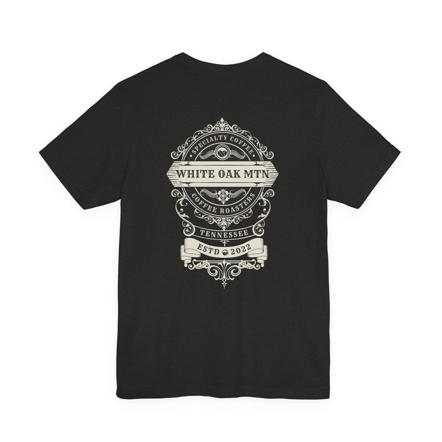 Roaster's Reserve Tee Back - Whote Oak Mountain Coffee Roasters