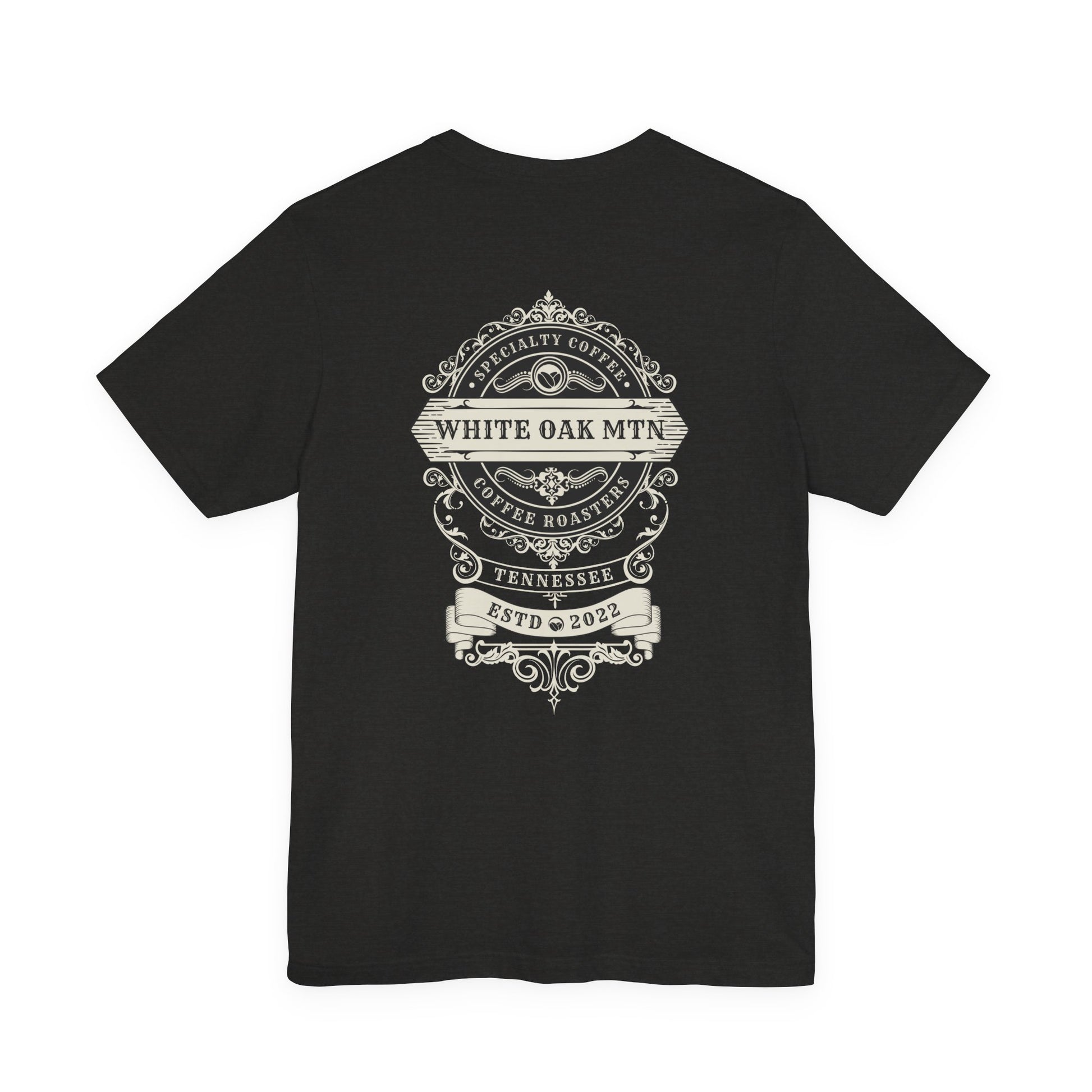 Roaster's Reserve Tee Back - Whote Oak Mountain Coffee Roasters