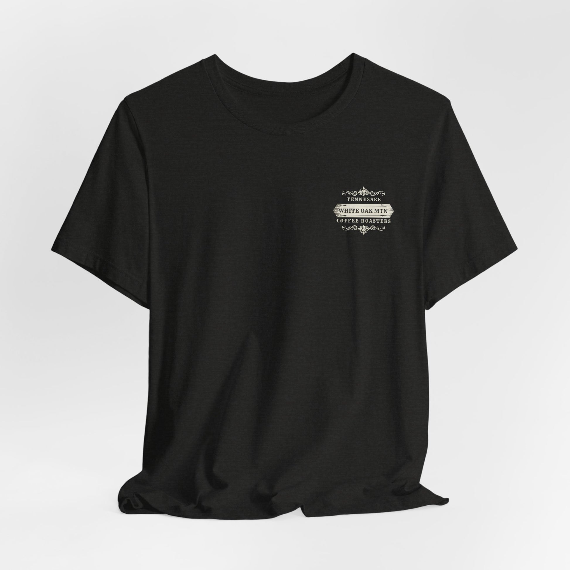 Roaster's Reserve Tee Front - Whote Oak Mountain Coffee Roasters