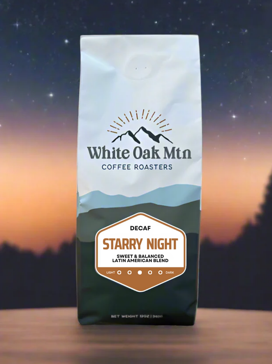 Starry Night Decaf 10oz bag - White Oak Mountain Coffee Roasters