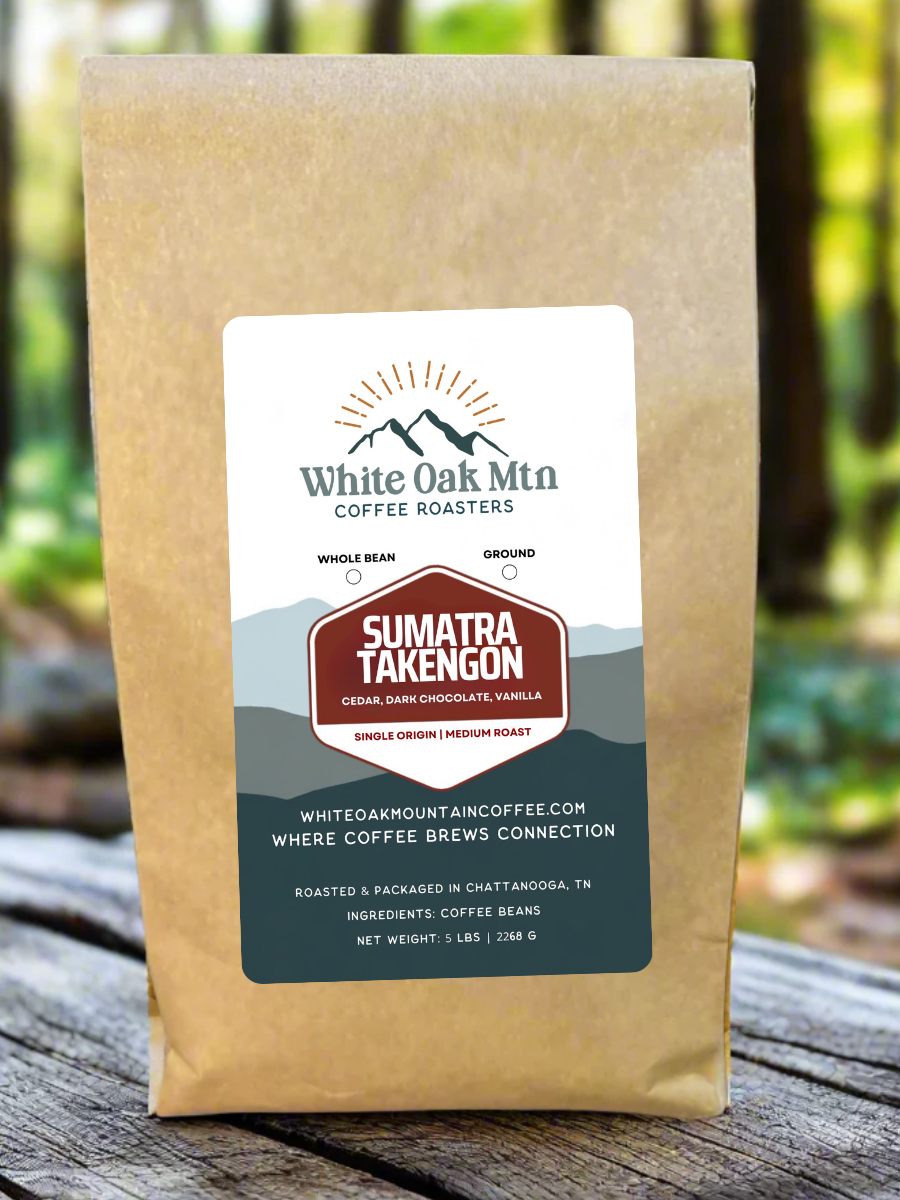 Sumatra Takengon Medium Roast 5lb bag - White Oak Mountain Coffee Roasters