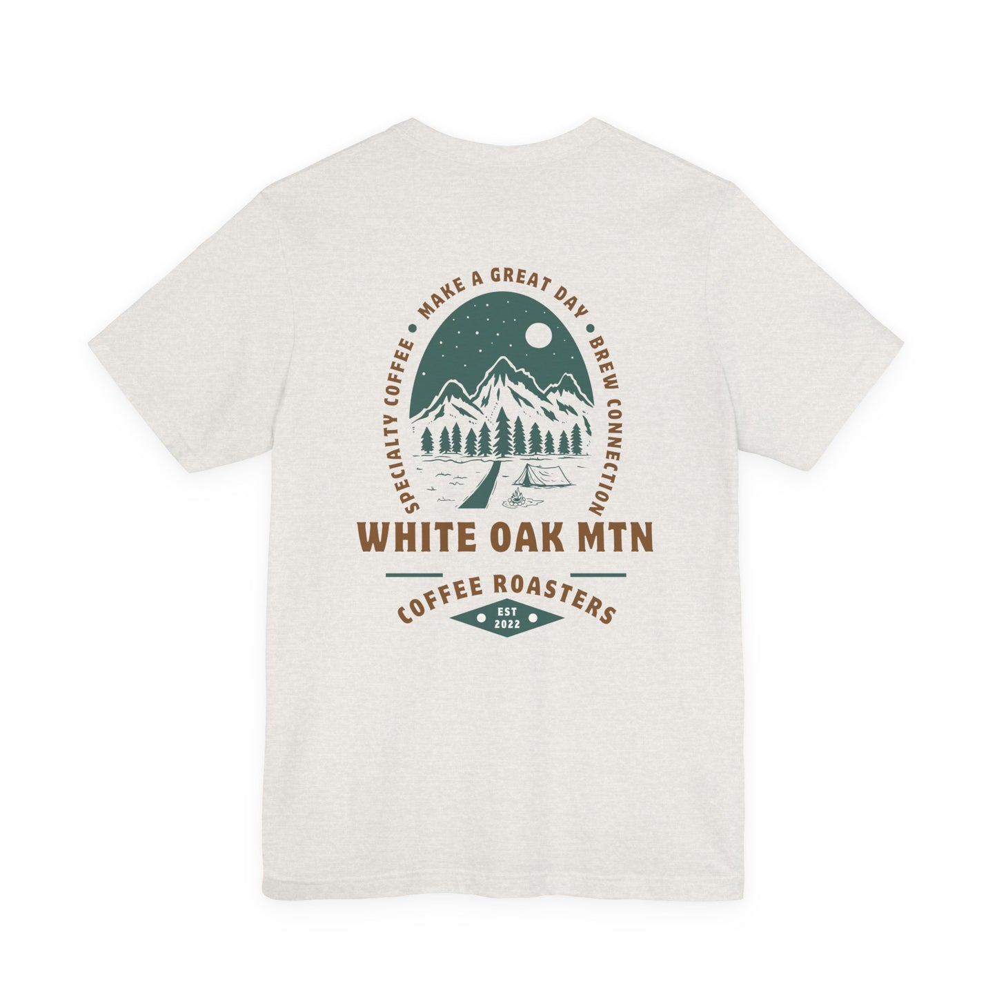 Trailside Campfire Tee Back - White Oak Mountain Coffee Roasters