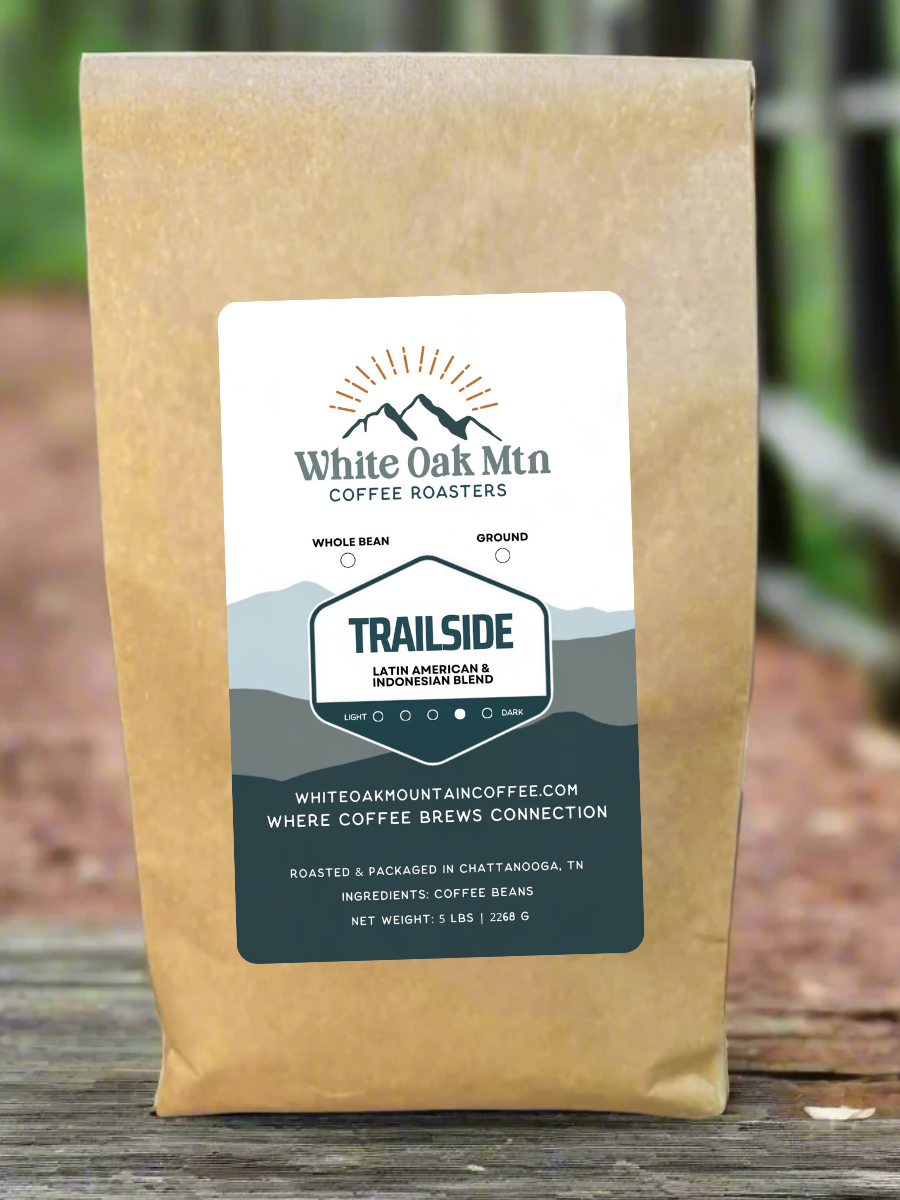Trailside Med-Dark Roast 5lb bag - White Oak Mountain Coffee Roasters
