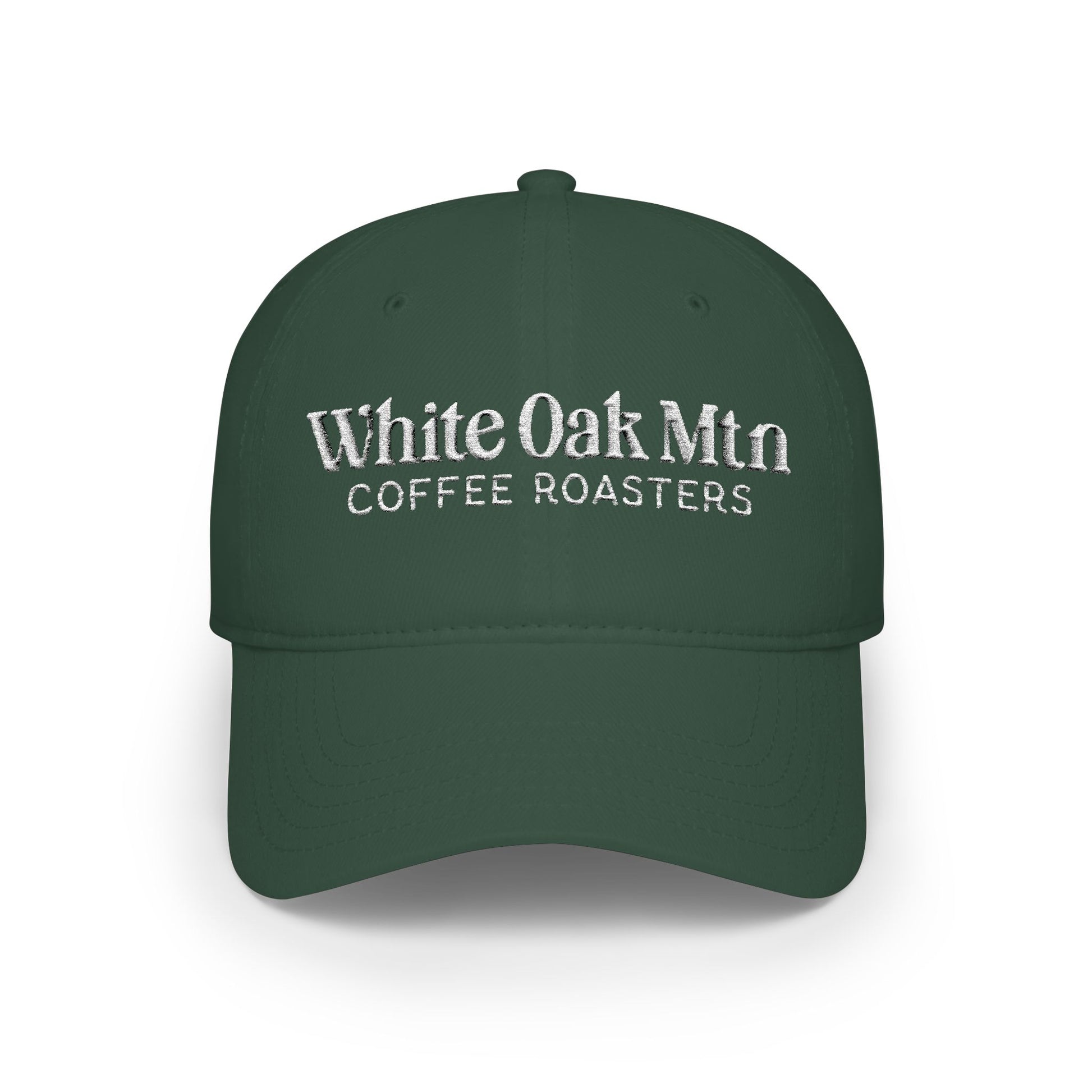 WOM Logo Ball Cap Green - White Oak Mountain Coffee Roaster